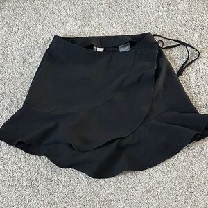Black Wrap Skirt